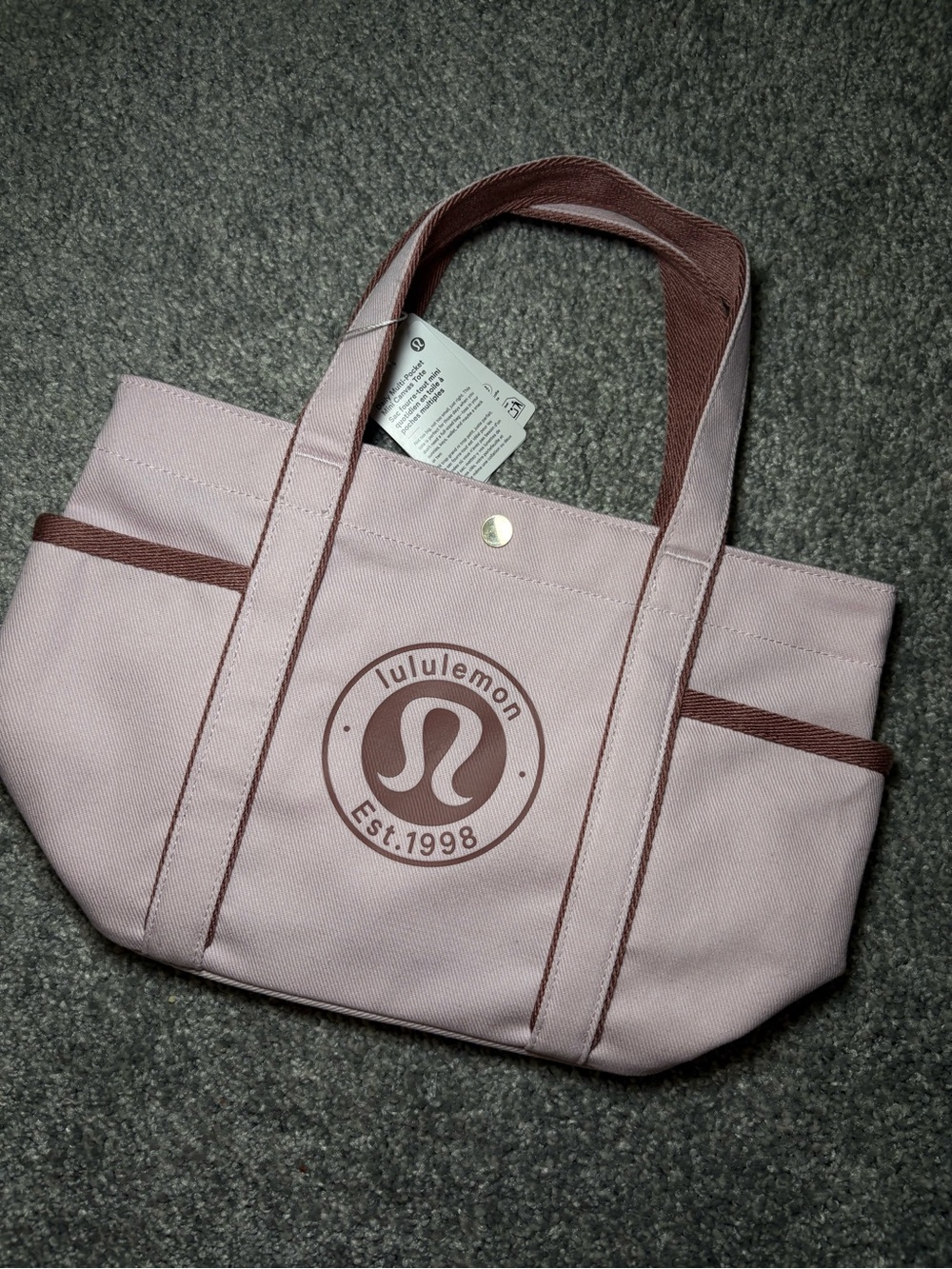 lululemon athletica mini canvas tote